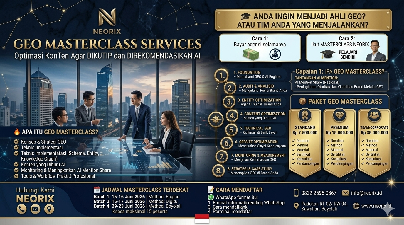 kursus private pelatihan optimasi geo