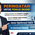 Jasa Optimasi GEO: Cara Cepat Meningkatkan AI Mention Share Brand Anda
