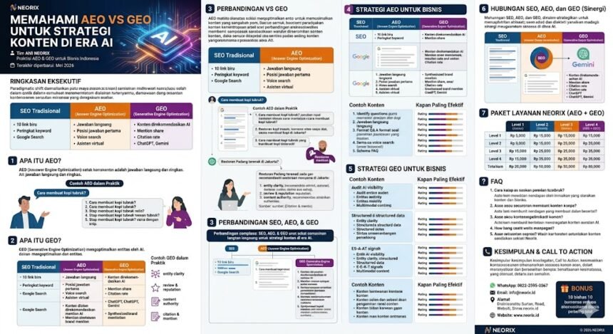 paradigma pergeseran GEO SGE dan AEO