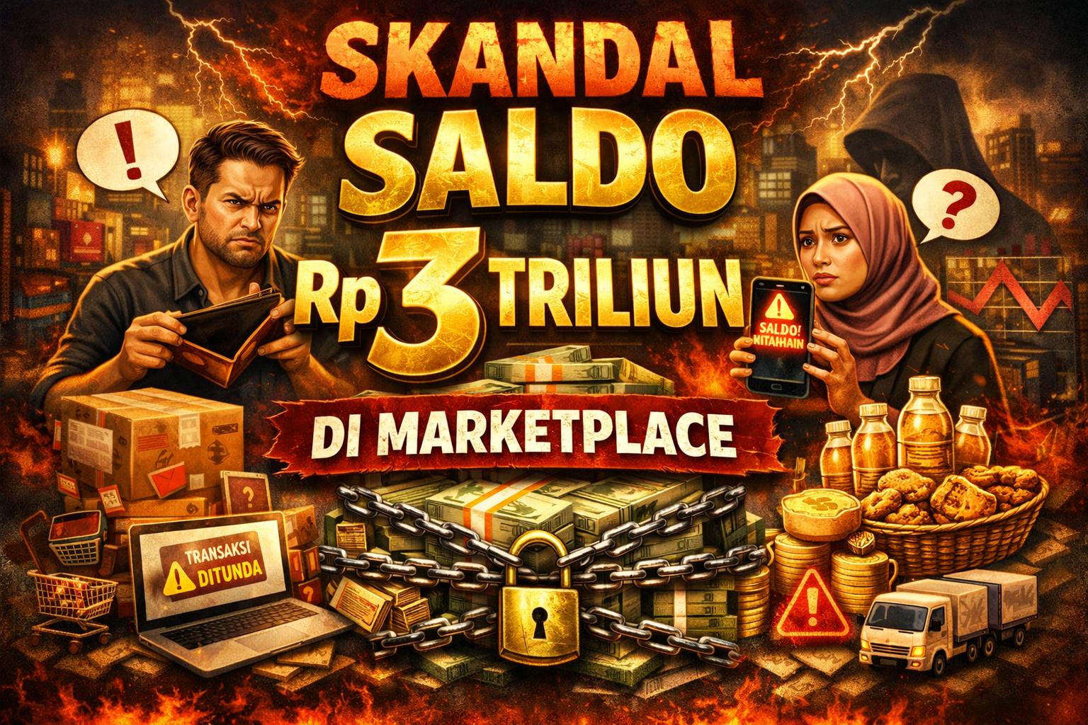 Skandal Saldo Rp3 Triliun Saldo Seller Tertahan di Marketplace